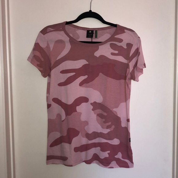 pink g star shirt